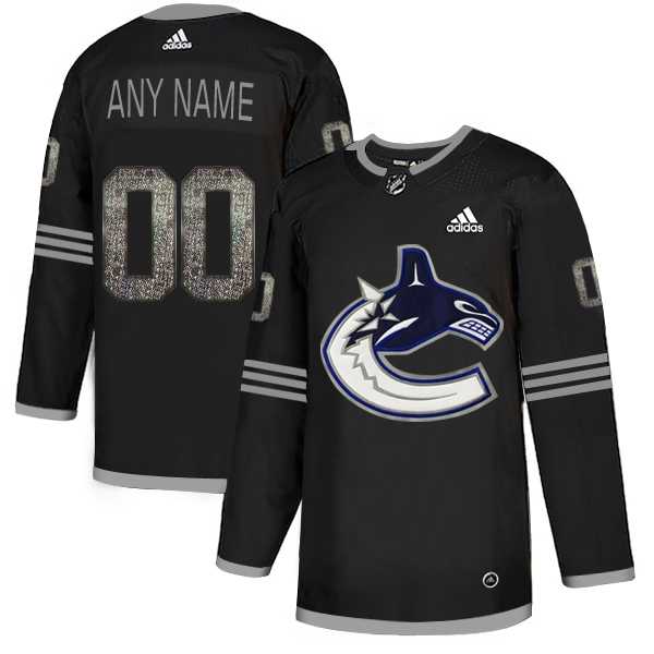 Customized Men's Canucks Any Name & Number Black Shadow Logo Print Adidas Jersey,We sell and wholesale Customized Men's Canucks Any Name & Number Black Shadow Logo Print Adidas Jersey on line form chian!